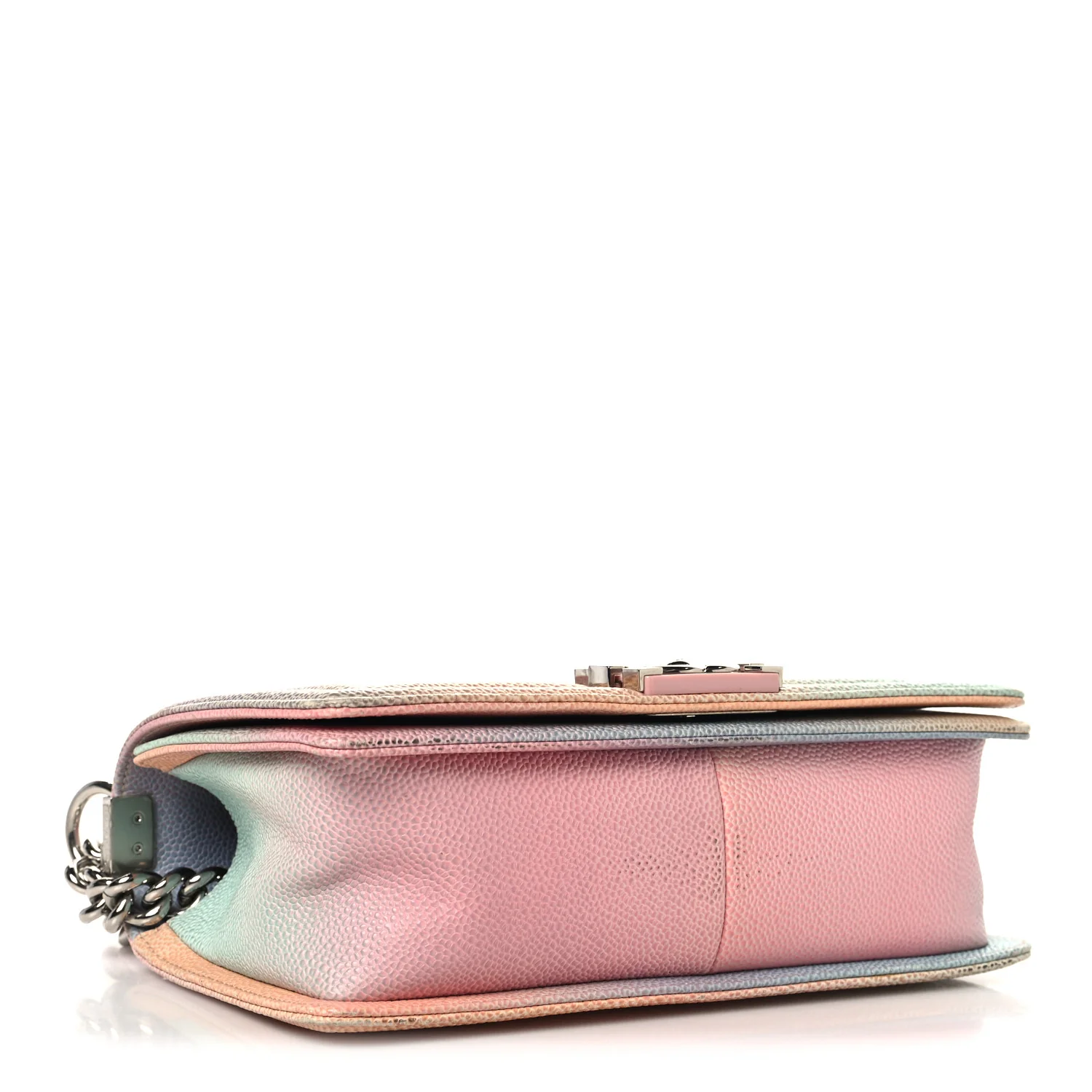 Caviar Quilted Medium Cuba Rainbow Boy Flap Pink Multicolor - Top Club