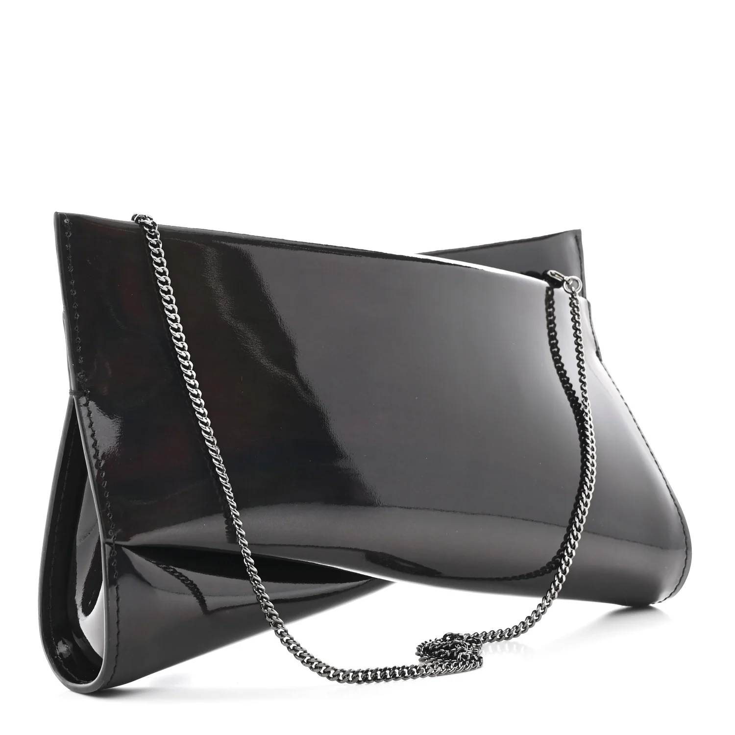 Patent Psychic Loubitwist Clutch Black - Top Club