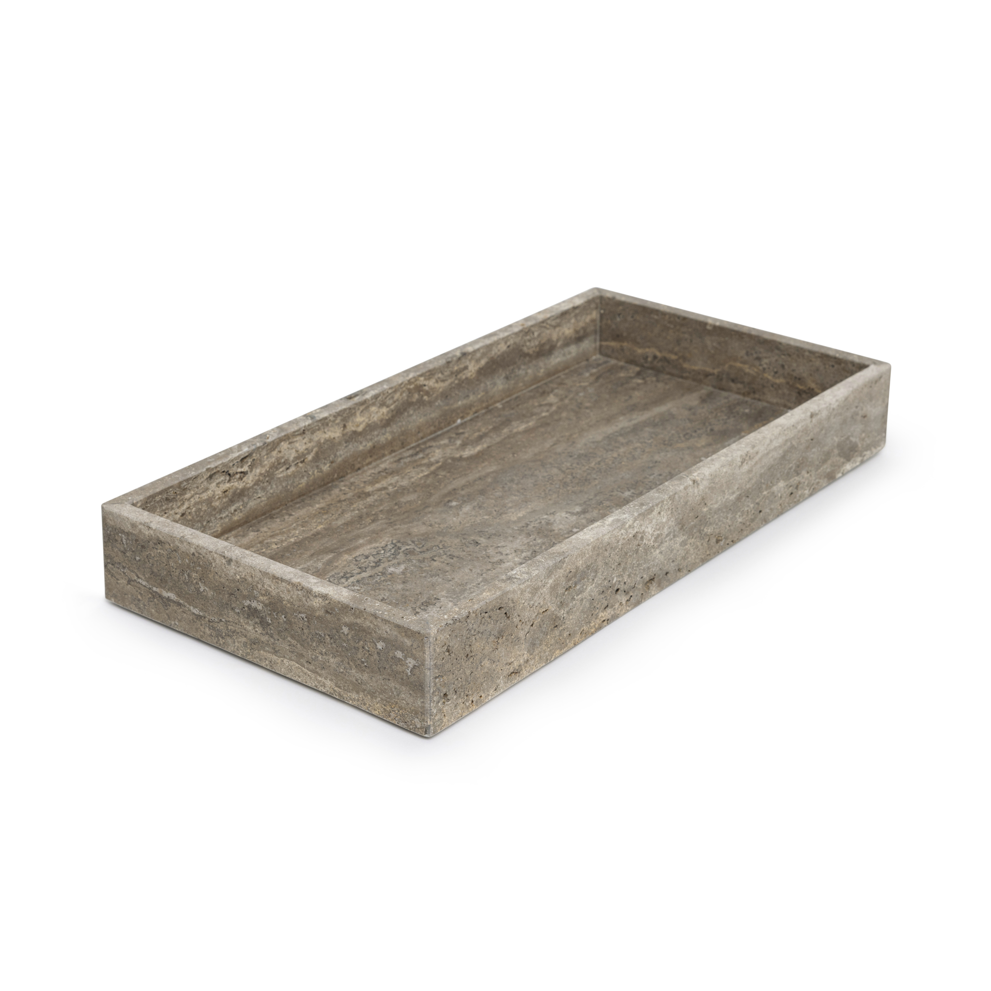 Dienblad Travertine Titanium 40x20x5cm