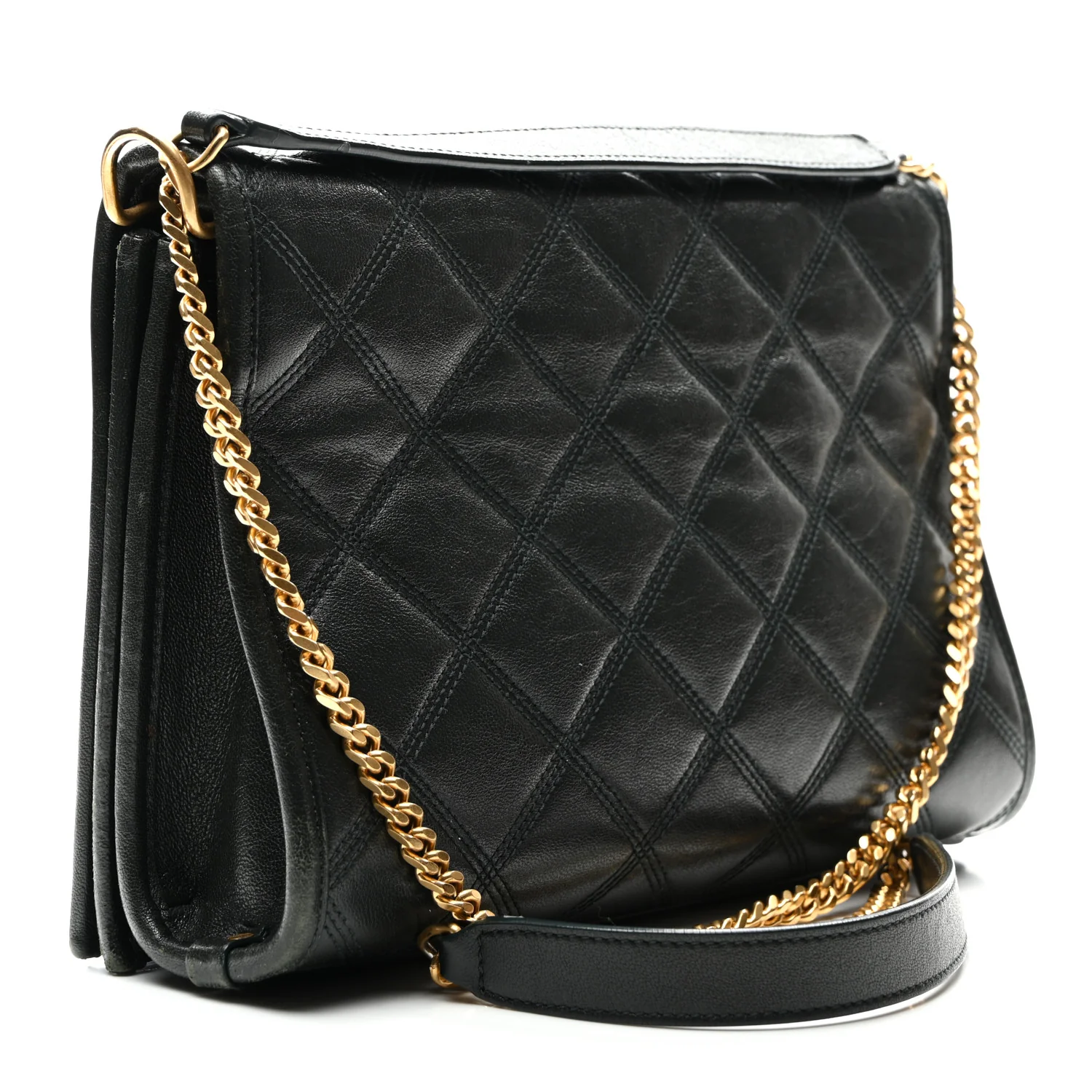 Lambskin Quilted Mini Becky Chain Bag Vert Fonce - Top Club