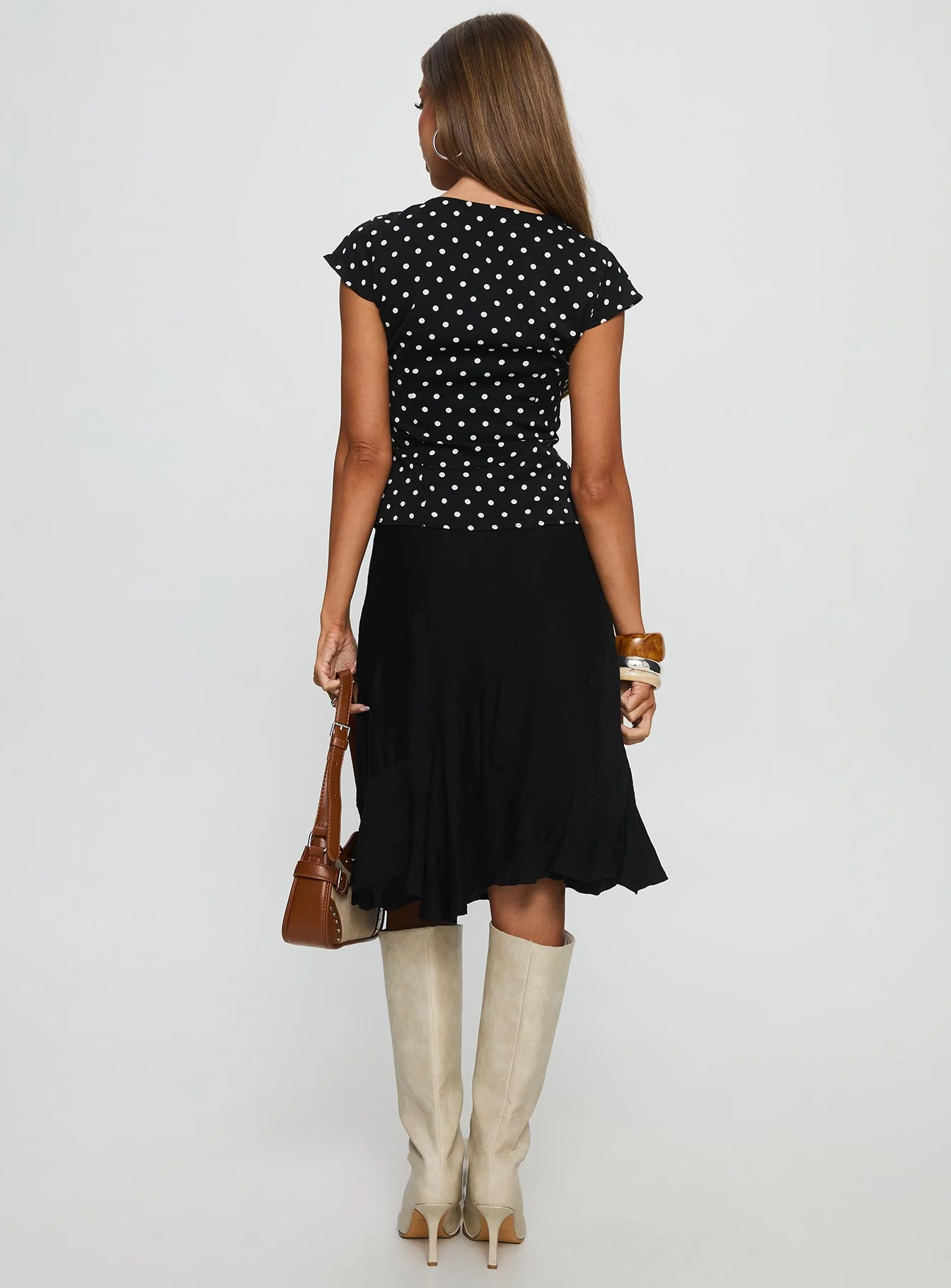 With Kindness Midi Skirt Black