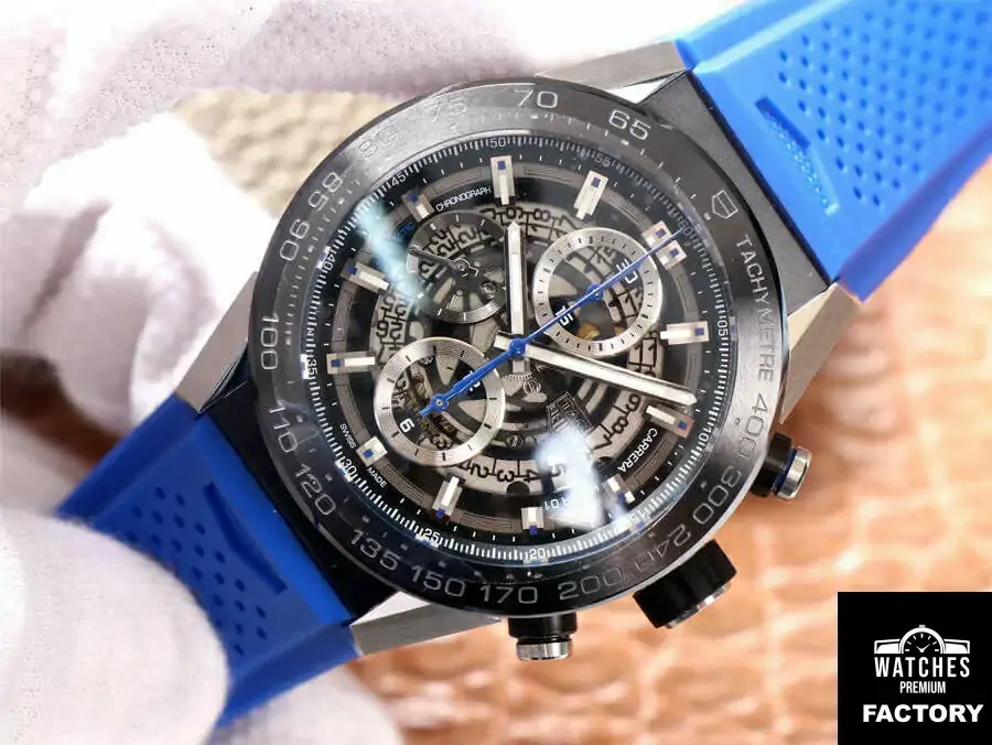 TAG Heuer Carrera CAR2A1T.FT6052 XF Factory Blue Strap