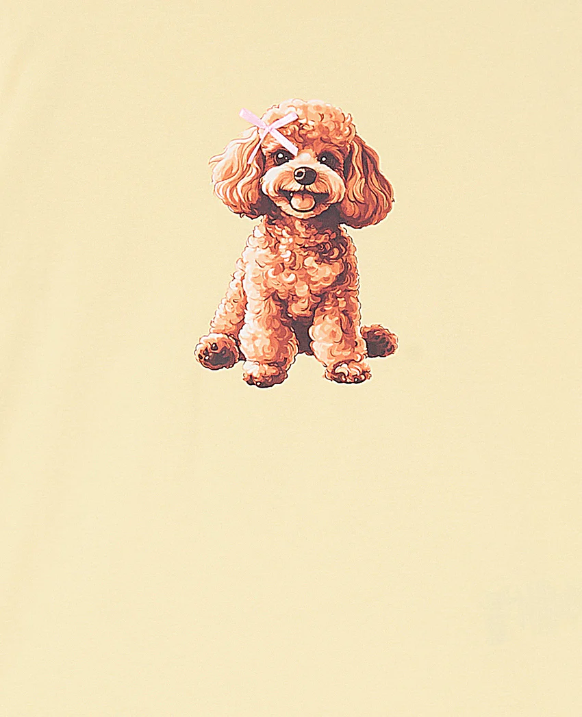 Pimkie T-shirt ajusté avec print chien + nœud cousu