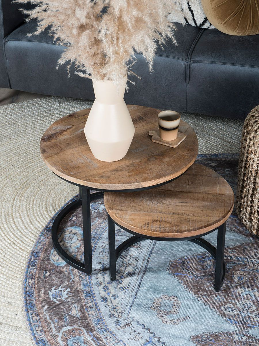 Karaca purple brown Rond 200 cm