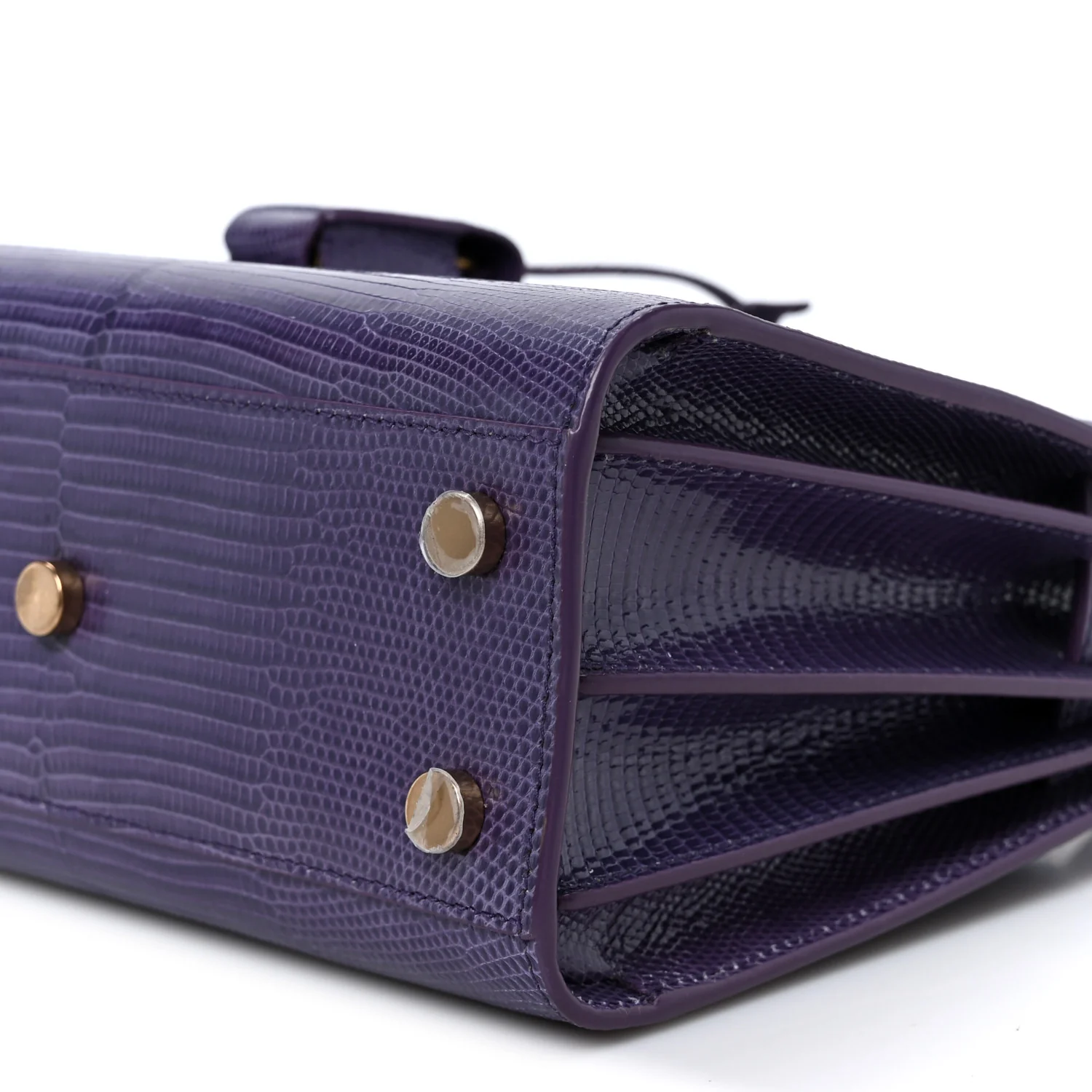 Lizard Calfskin Embossed Nano Sac De Jour Bright Bright Lilas - Top Club