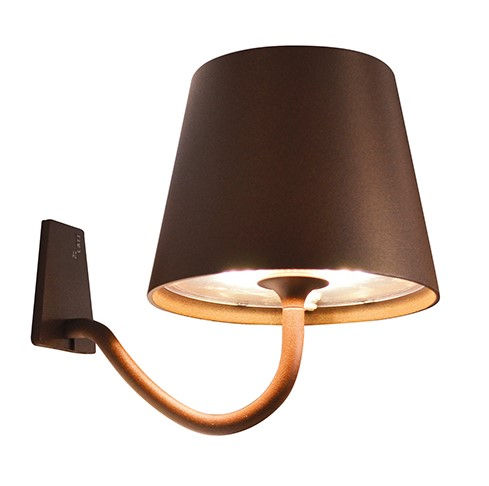 Zafferano oplaadbare wandlamp roest