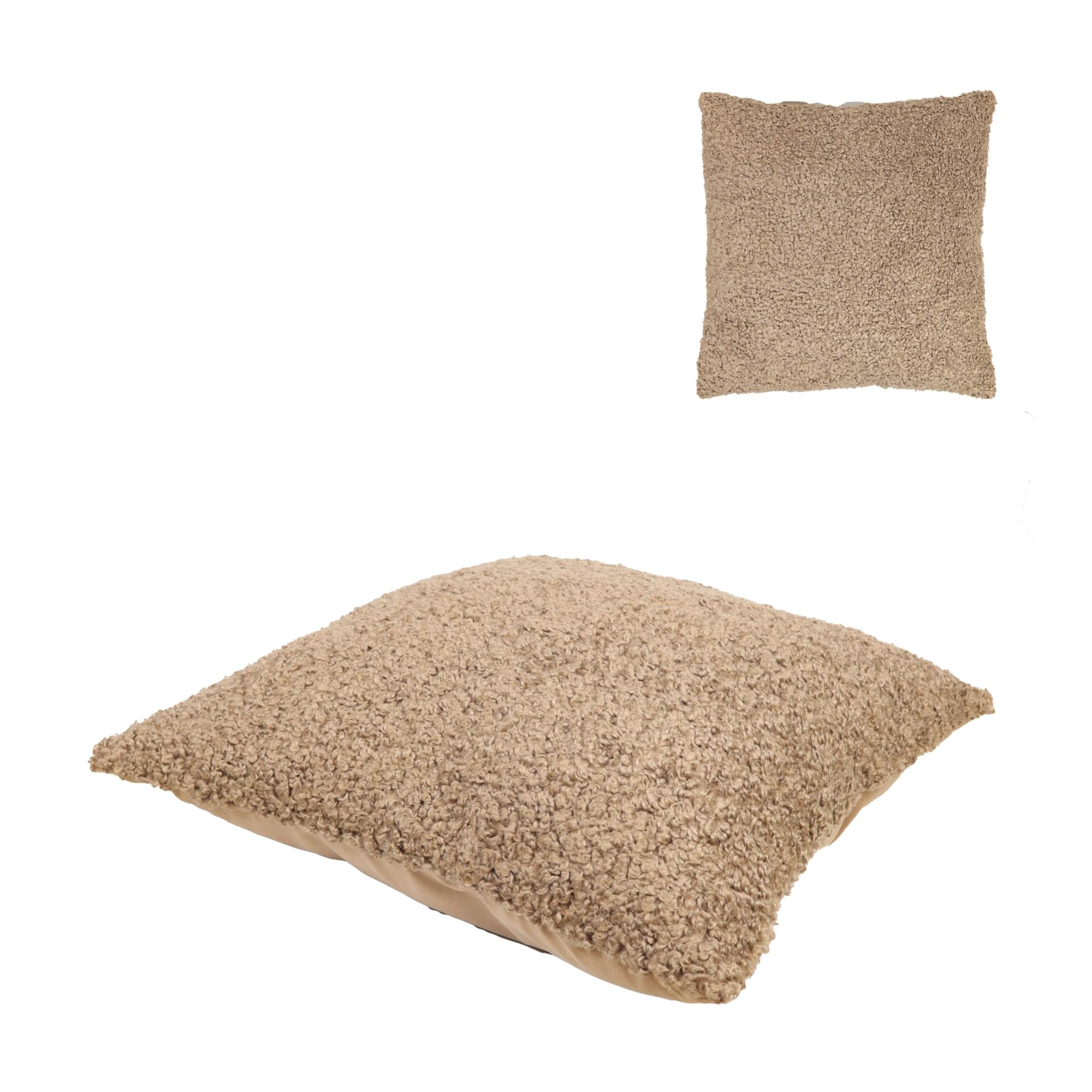 Cozy kussen (2 stuks) bruin