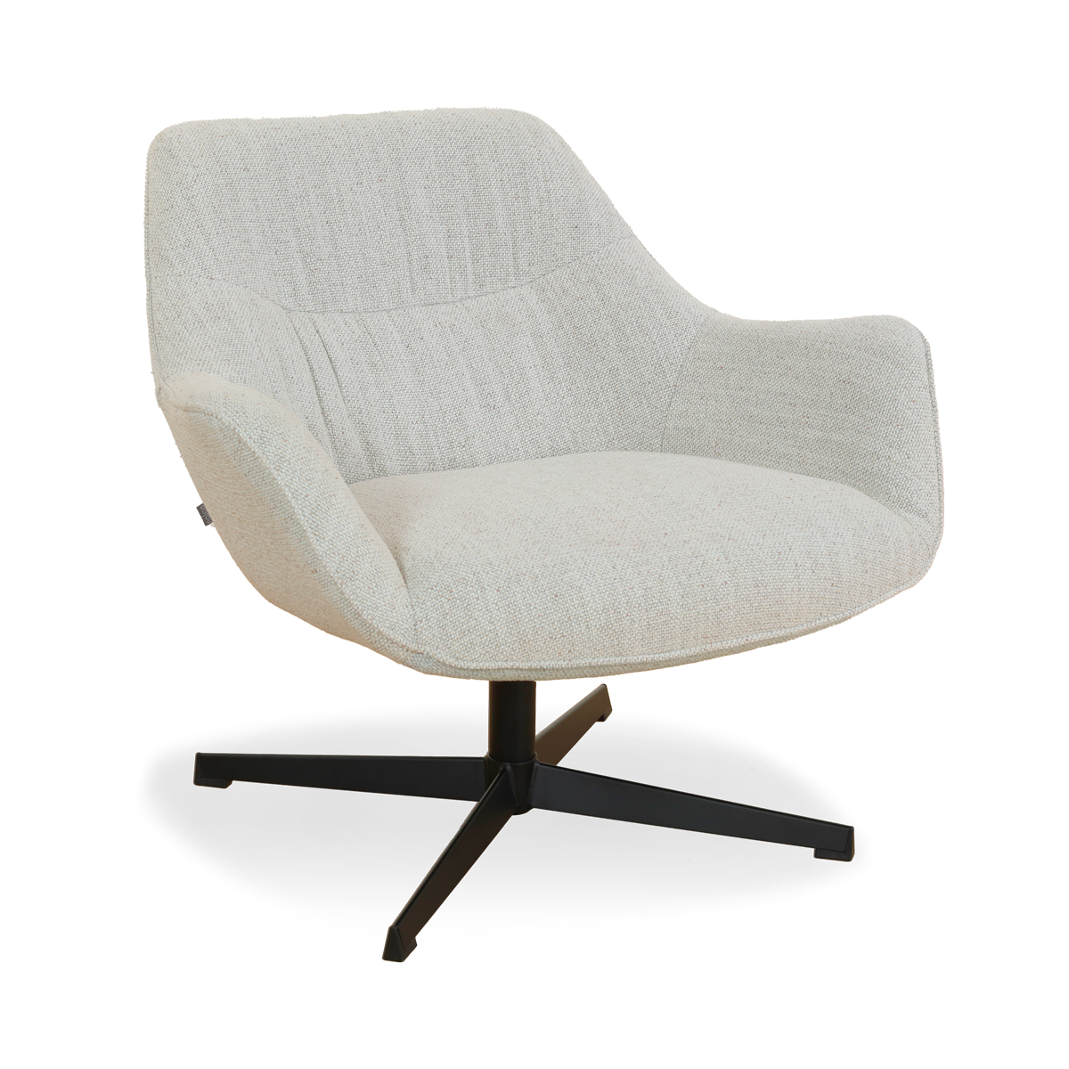 Fauteuil Jilou beige melange draaibaar
