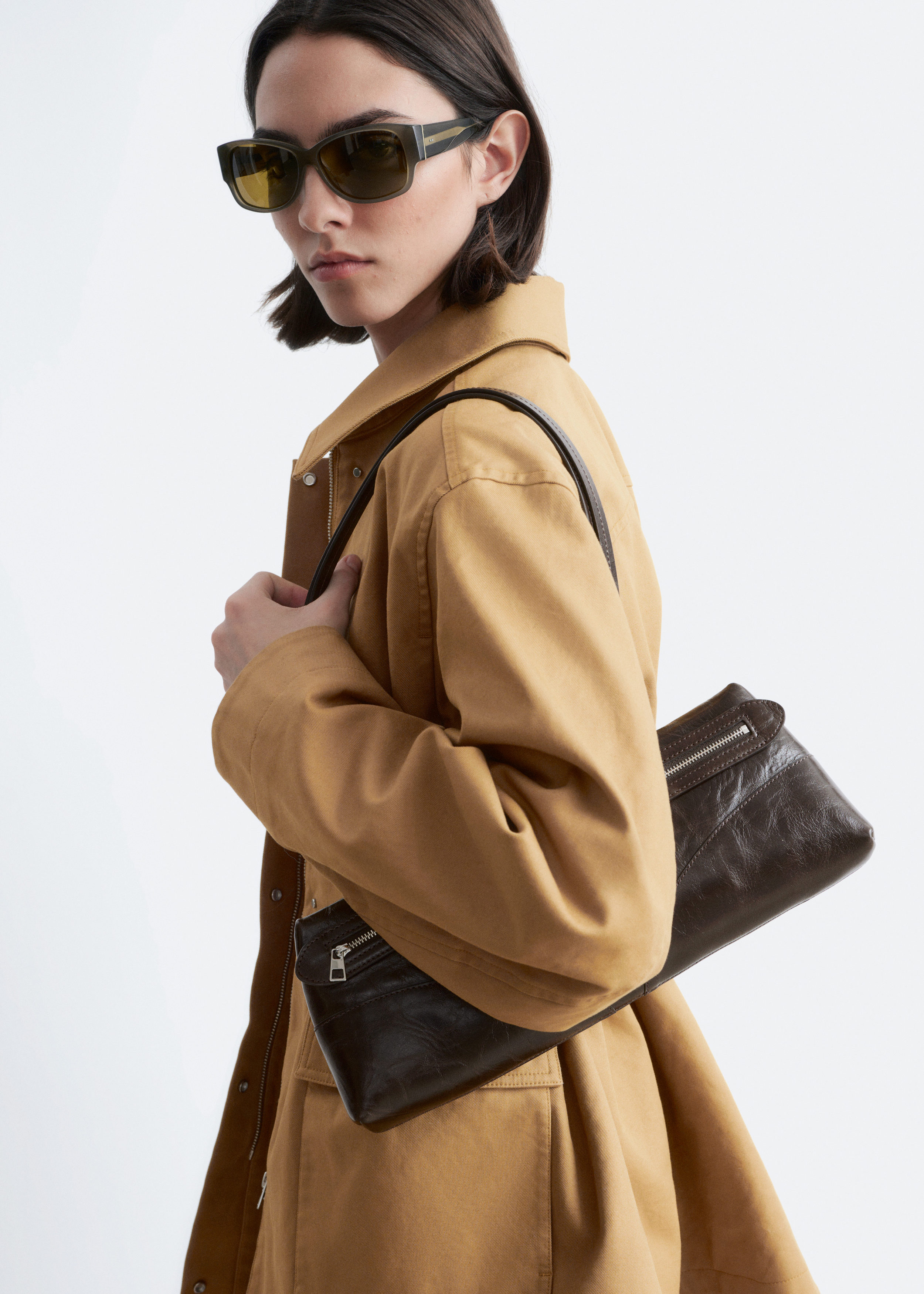 & Other Stories OVERSIZED DRAWSTRING UTILITY JACKET