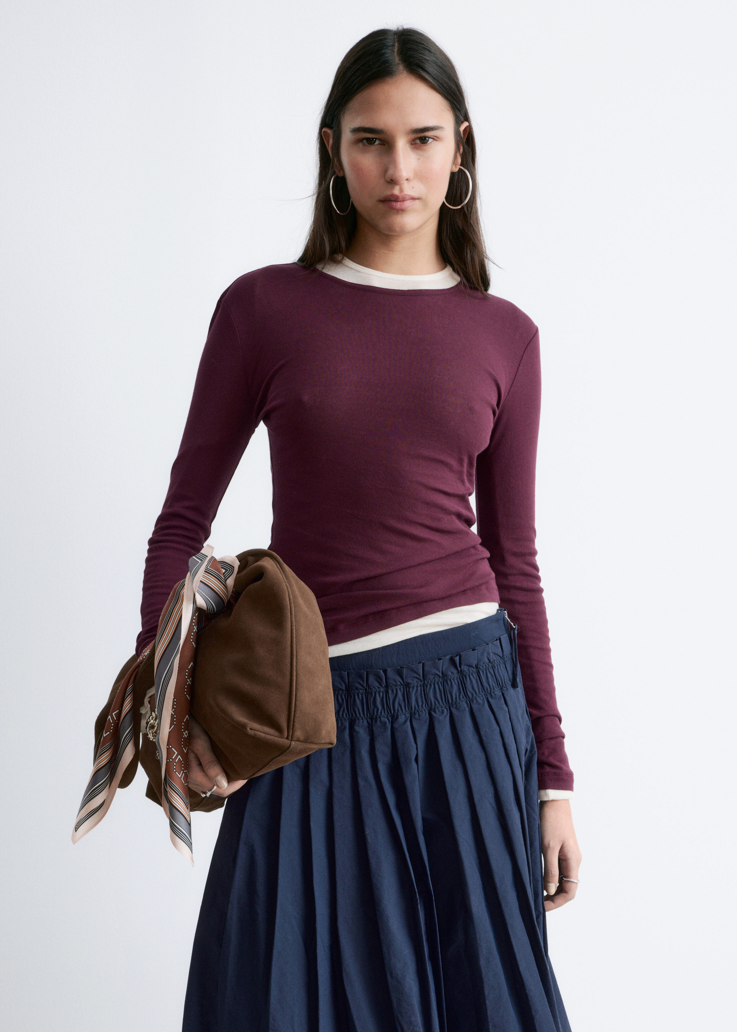 & Other Stories LONG-SLEEVE COTTON TOP