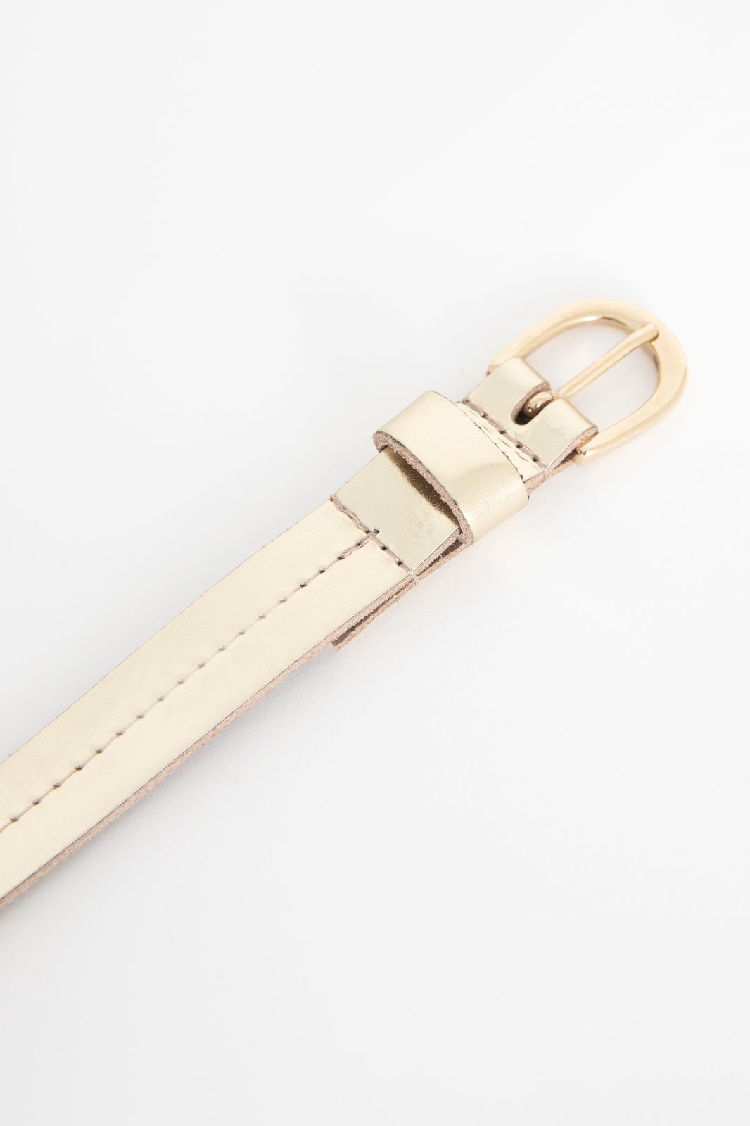 Gouden leren riem
