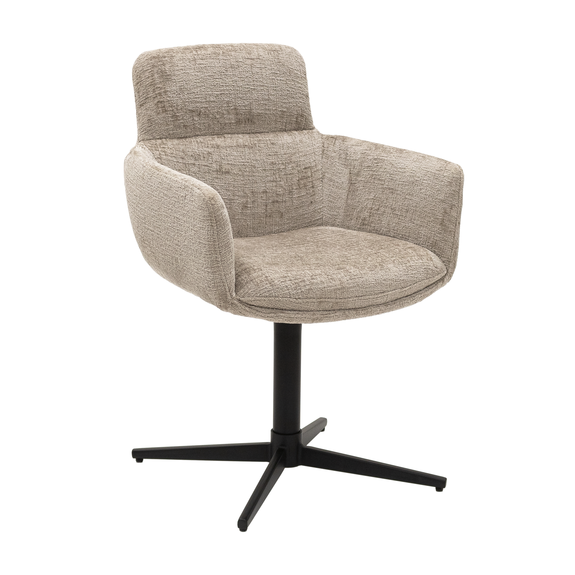 Kick draaistoel Noud - beige