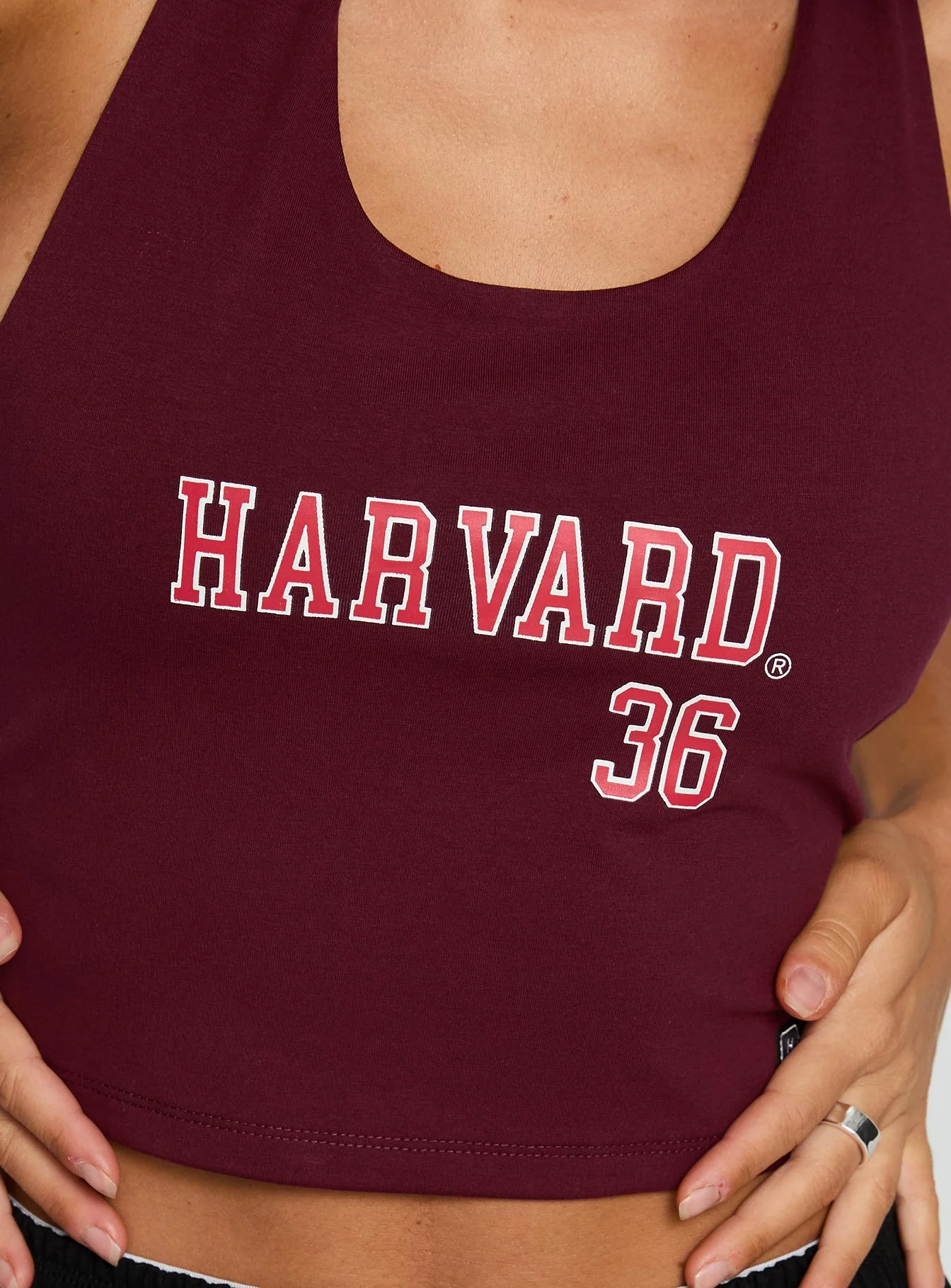 Harvard Tailgate Halter Top Red