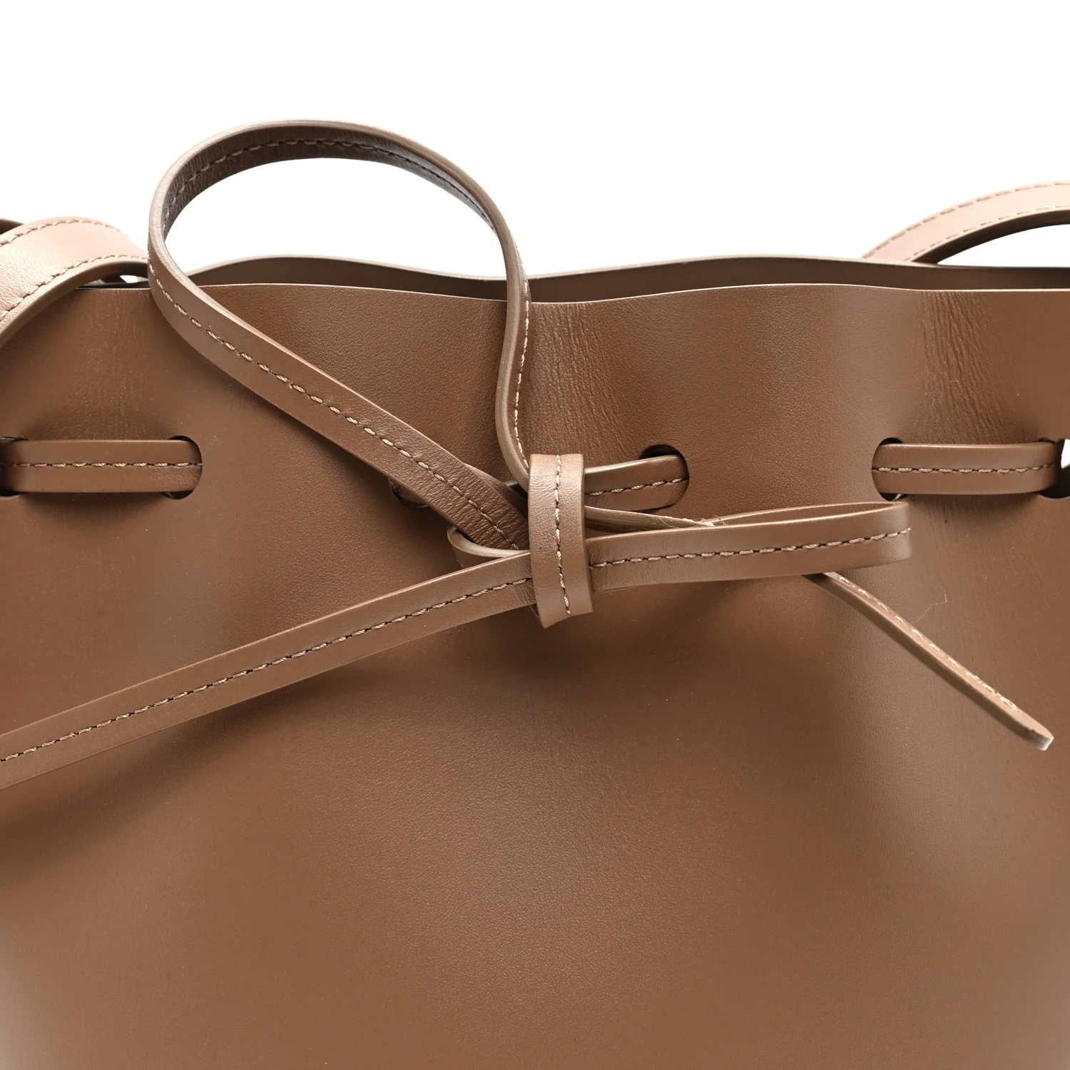 Calfskin Mini Mini Bucket Bag Biscotto - Top Club