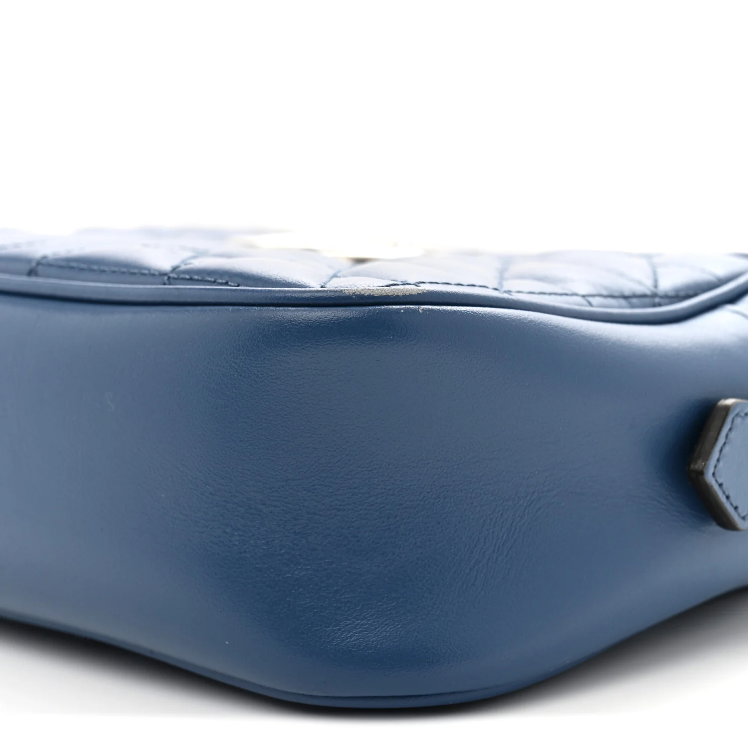 Calfskin Matelasse Aria Small GG Marmont Chain Shoulder Bag Clear Blue - Top Club
