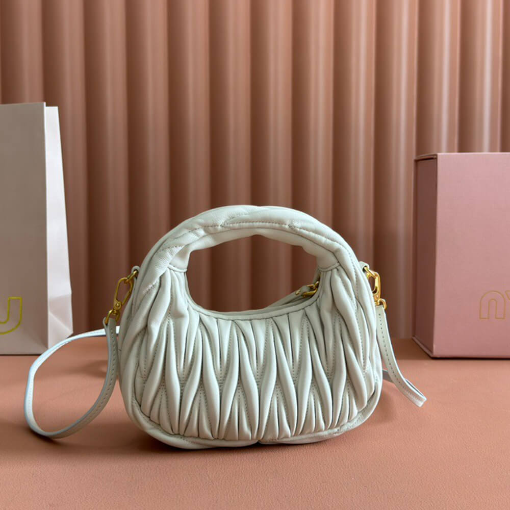 Mini Wander matelasse nappa leather hobo bag(high-end grade) - Top Club