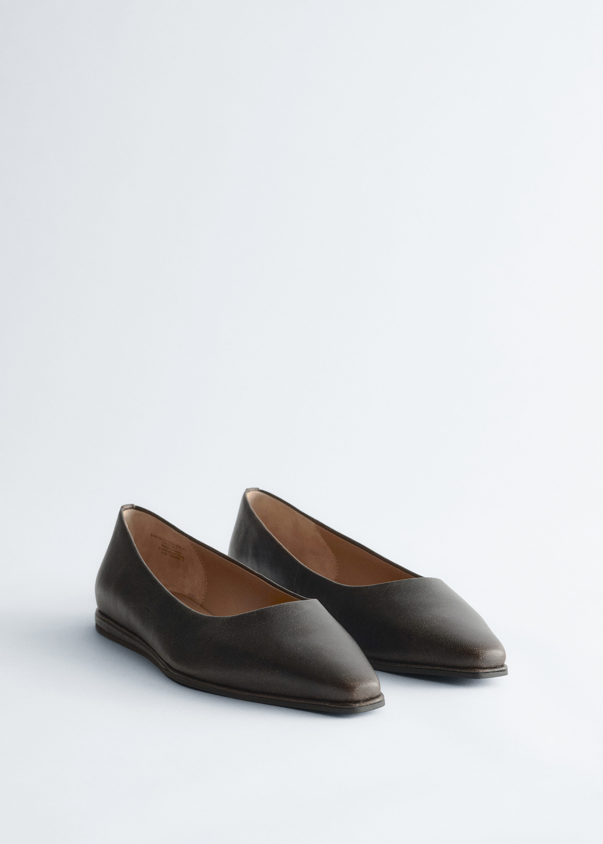 & Other Stories LEATHER BALLET FLATS
