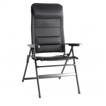 Brunner ARAVEL H2L dark gray - High folding chair with headrest