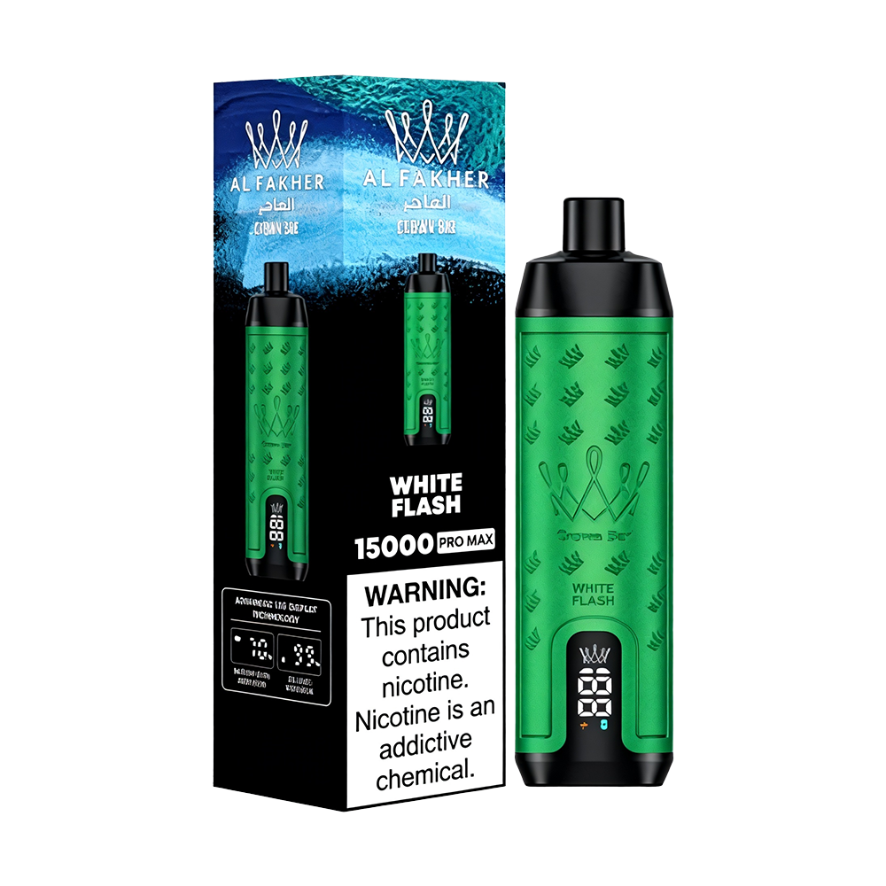 Al Fakher Crown Bar 15000 Promax While Flash 2PCS - RELX