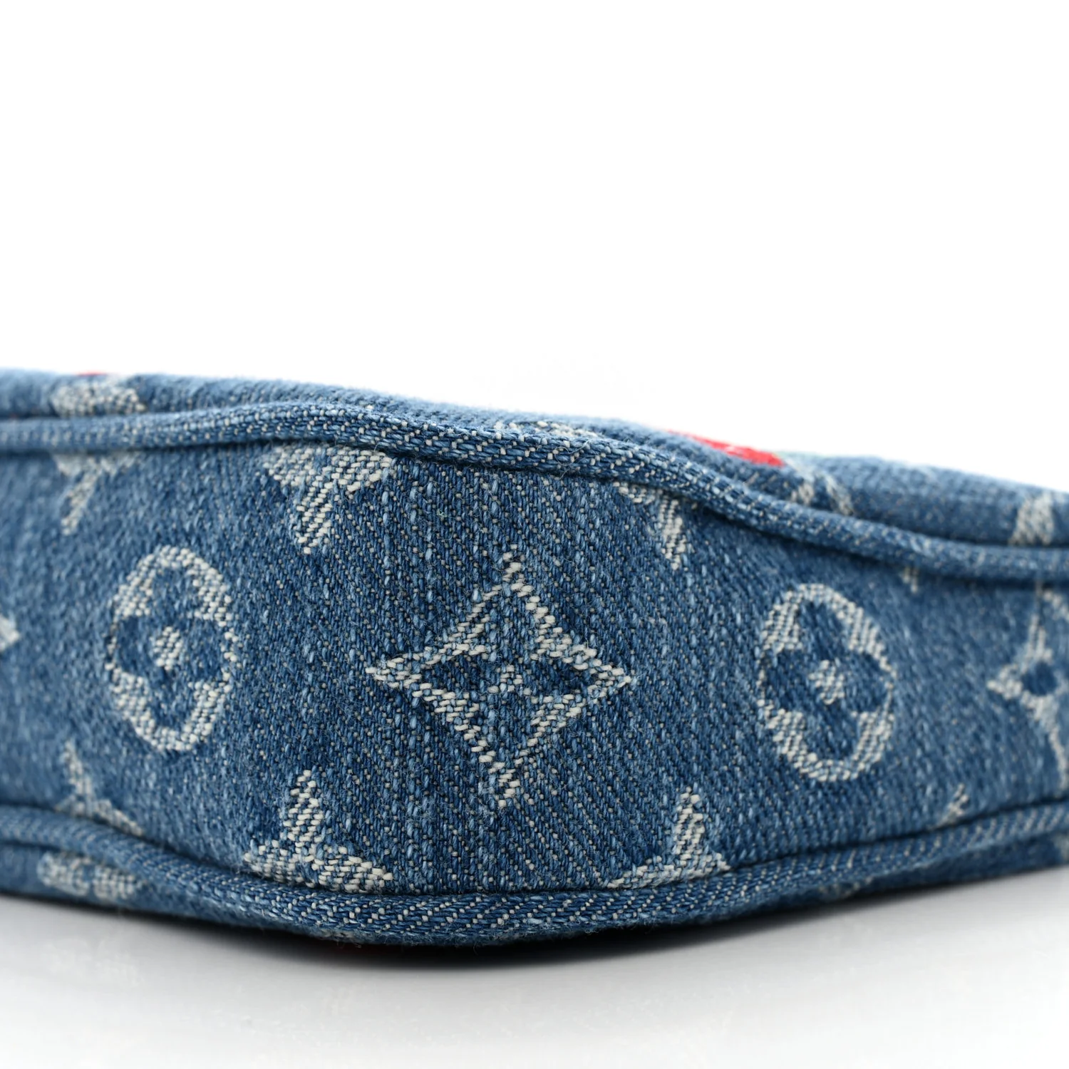 LV X TM Monogram Denim Cerises Pochette Accessories Blue - Top Club