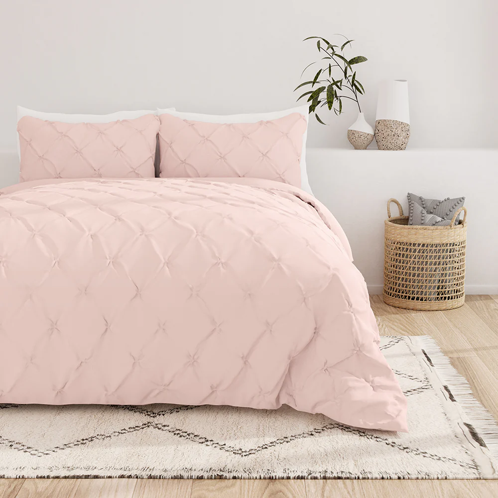 Pinch-Pleat 3-Piece Duvet Cover Set (Sale)