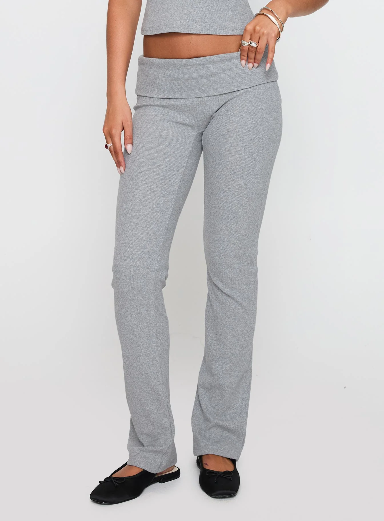 Truth Be Told Straight Leg Pant Grey Marle