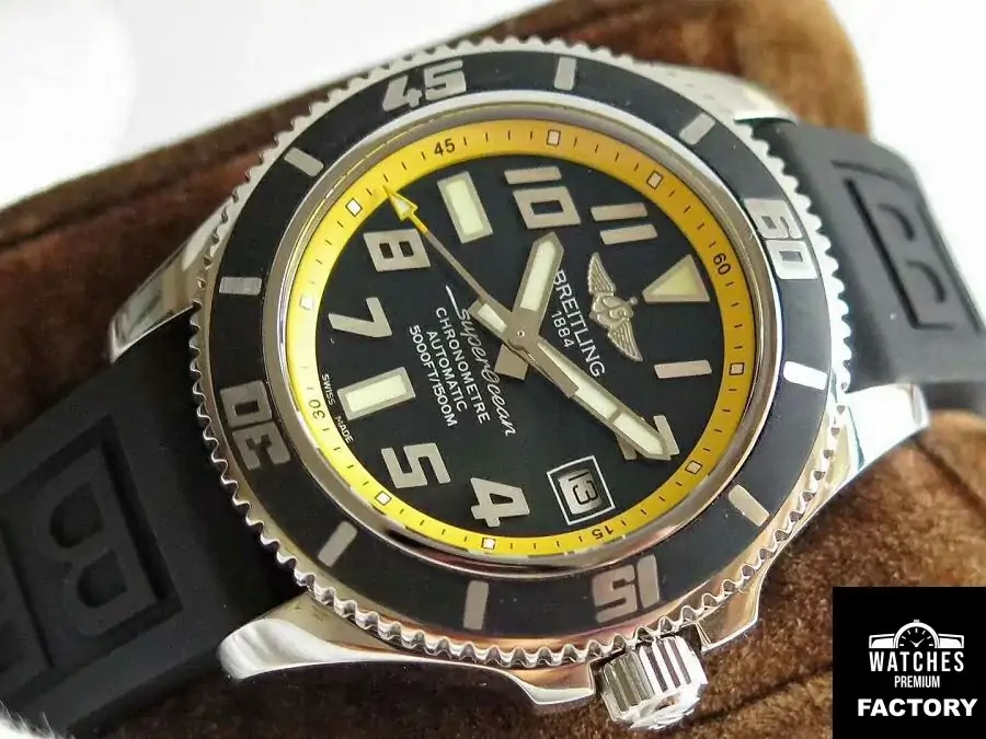 Breitling Superocean 42 Abyss Yellow A1736402 / BA32 ZF Factory Black & Yellow Dial