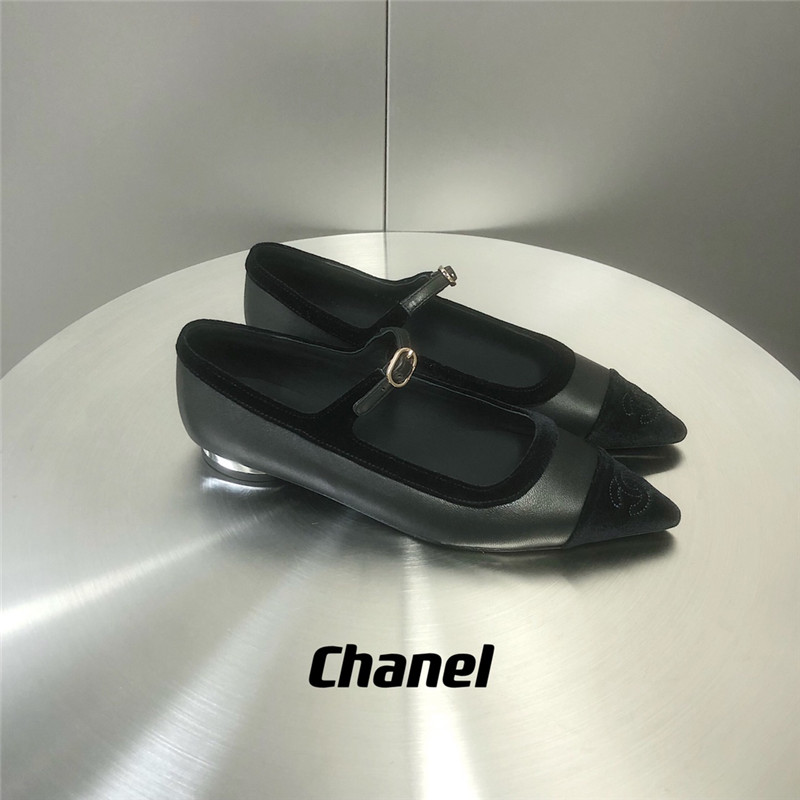 chanel velvet pointed toe mary jane shoes - Sneaker Replica Workshop