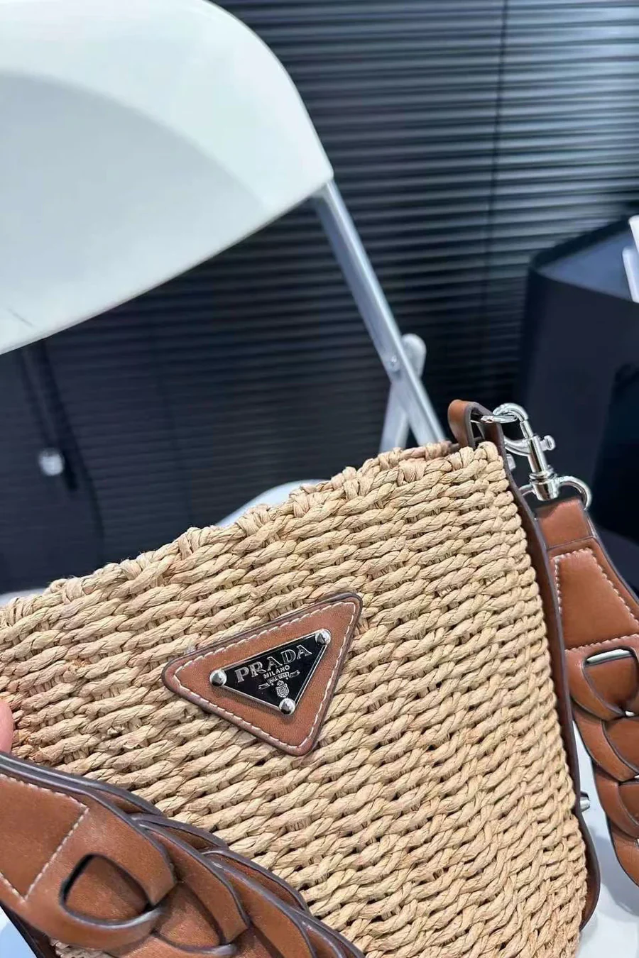 Prada Woven Bucket Bag - Top Club