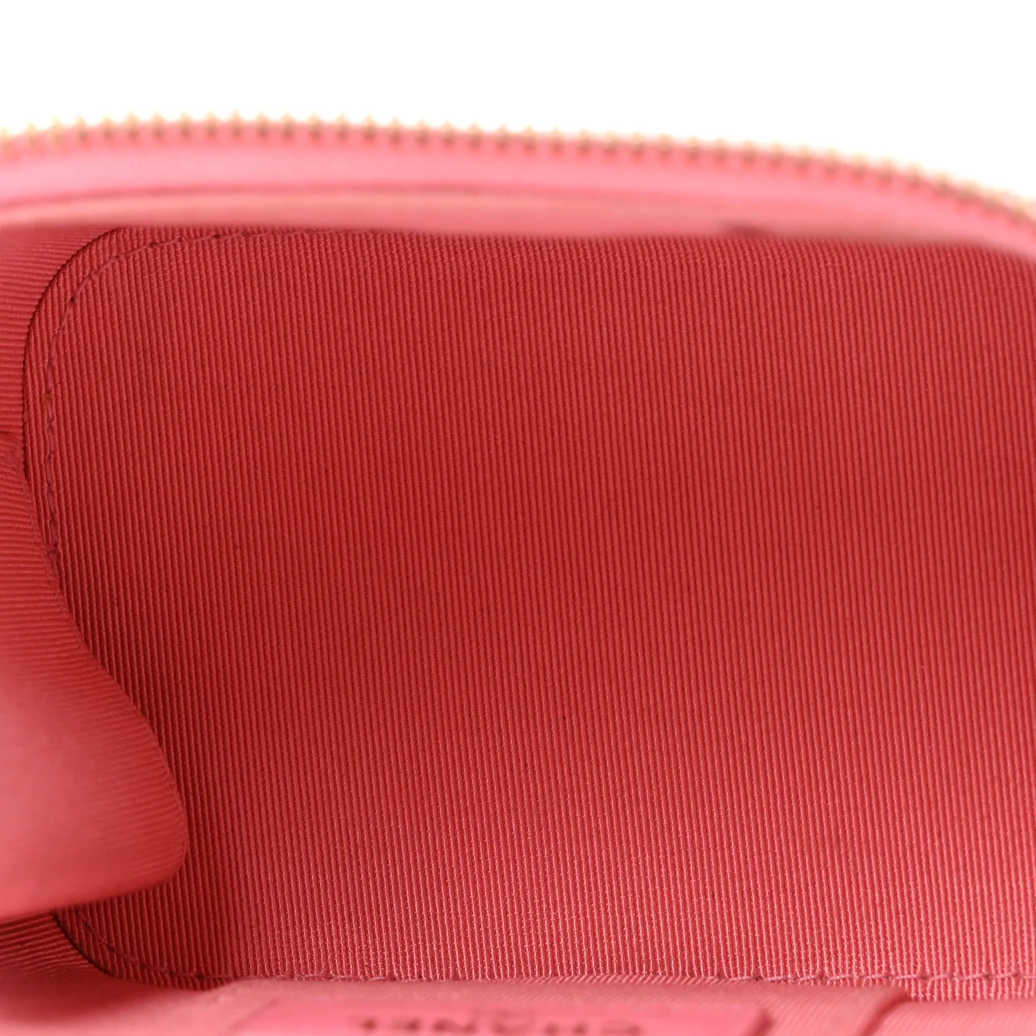 Lambskin Quilted Trendy Mini Vanity Case With Chain Pale Pink - Top Club