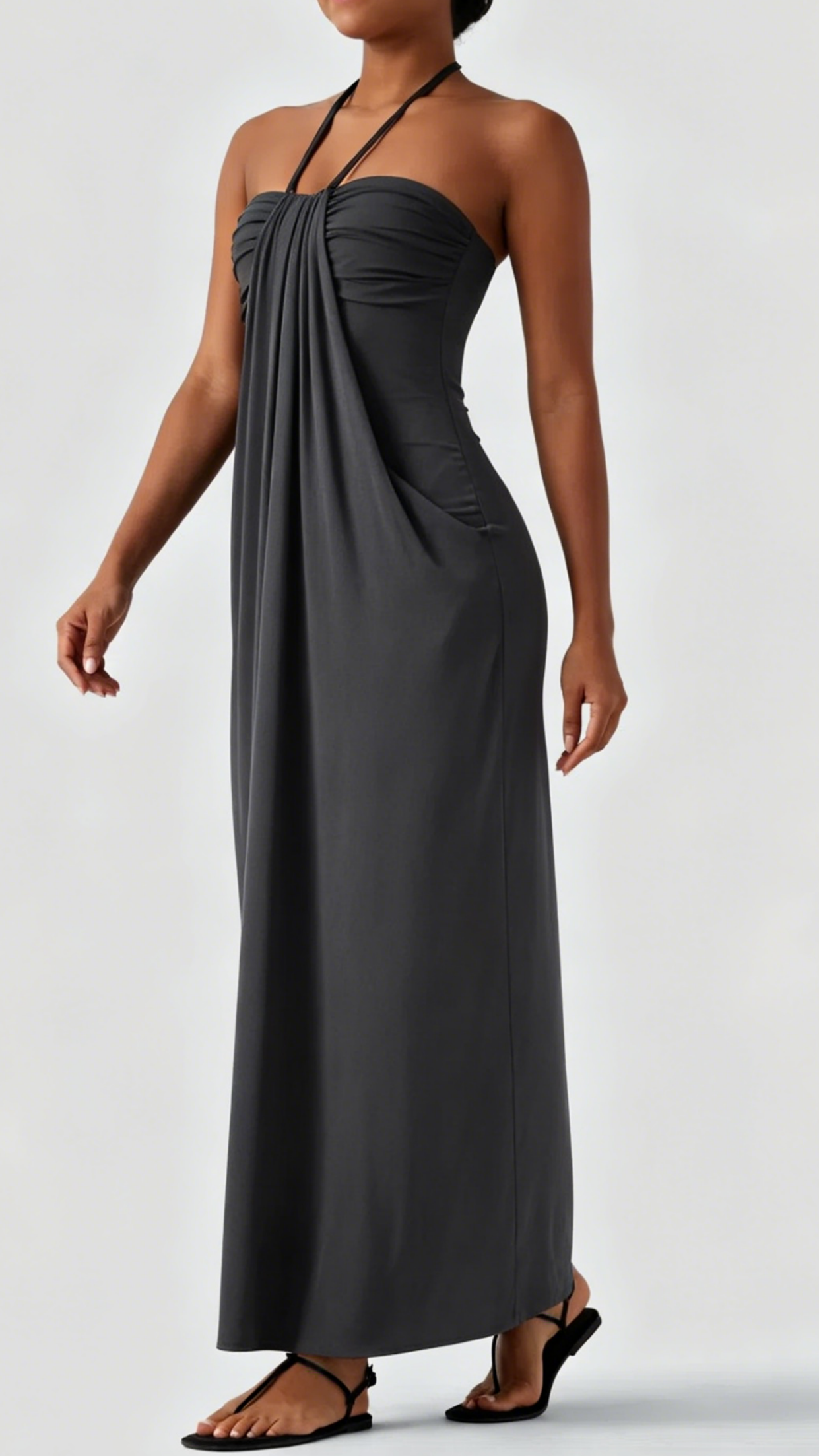 Women's Halter-Neck Backless Maxi Dress - Nordfashionstorm - Women's Clothing, Fashion for You - Nordfashionstorm.com