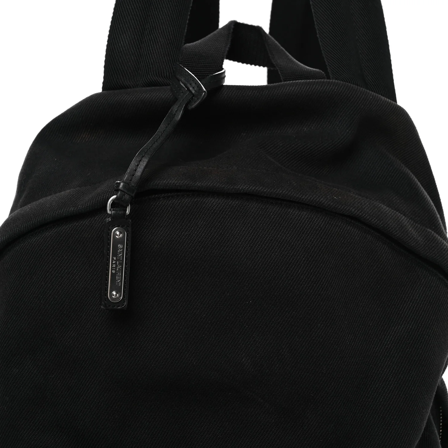 Canvas Signature Embroidered City Backpack Black - Top Club