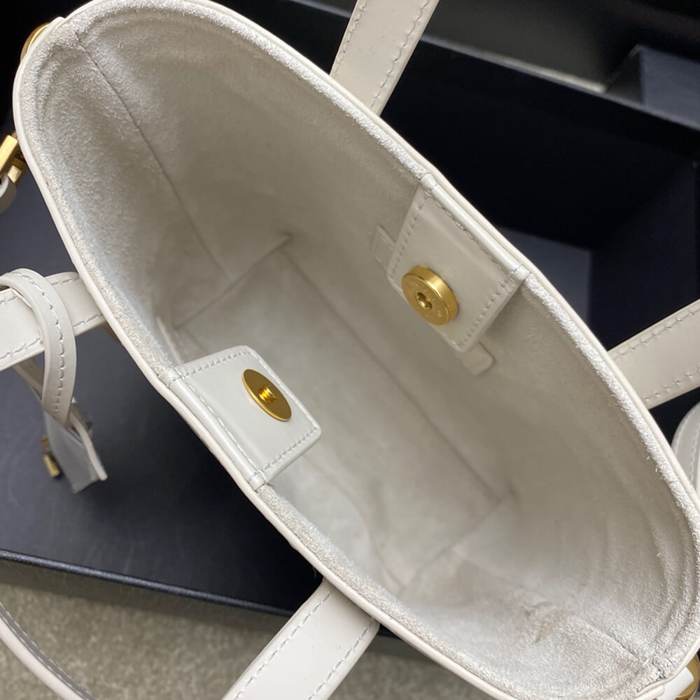 MINI TOY SHOPPING SAINT LAURENT IN BOX LEATHER - Top Club