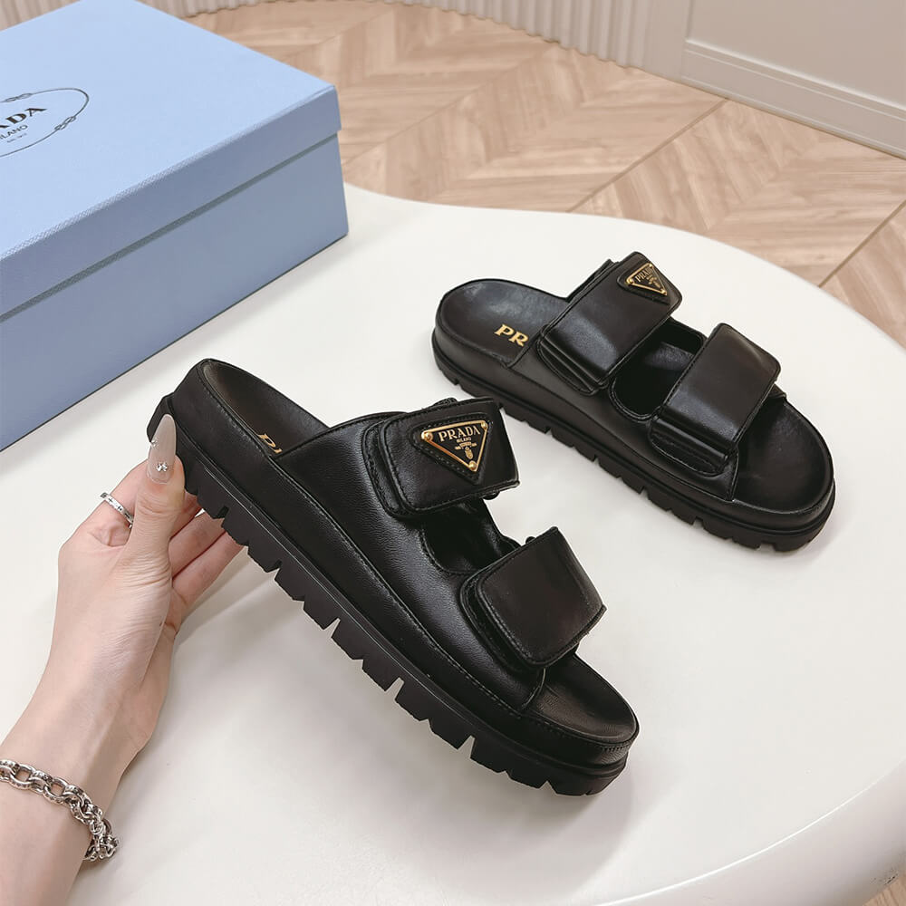 PRADA Nappa leather slides - Top Club