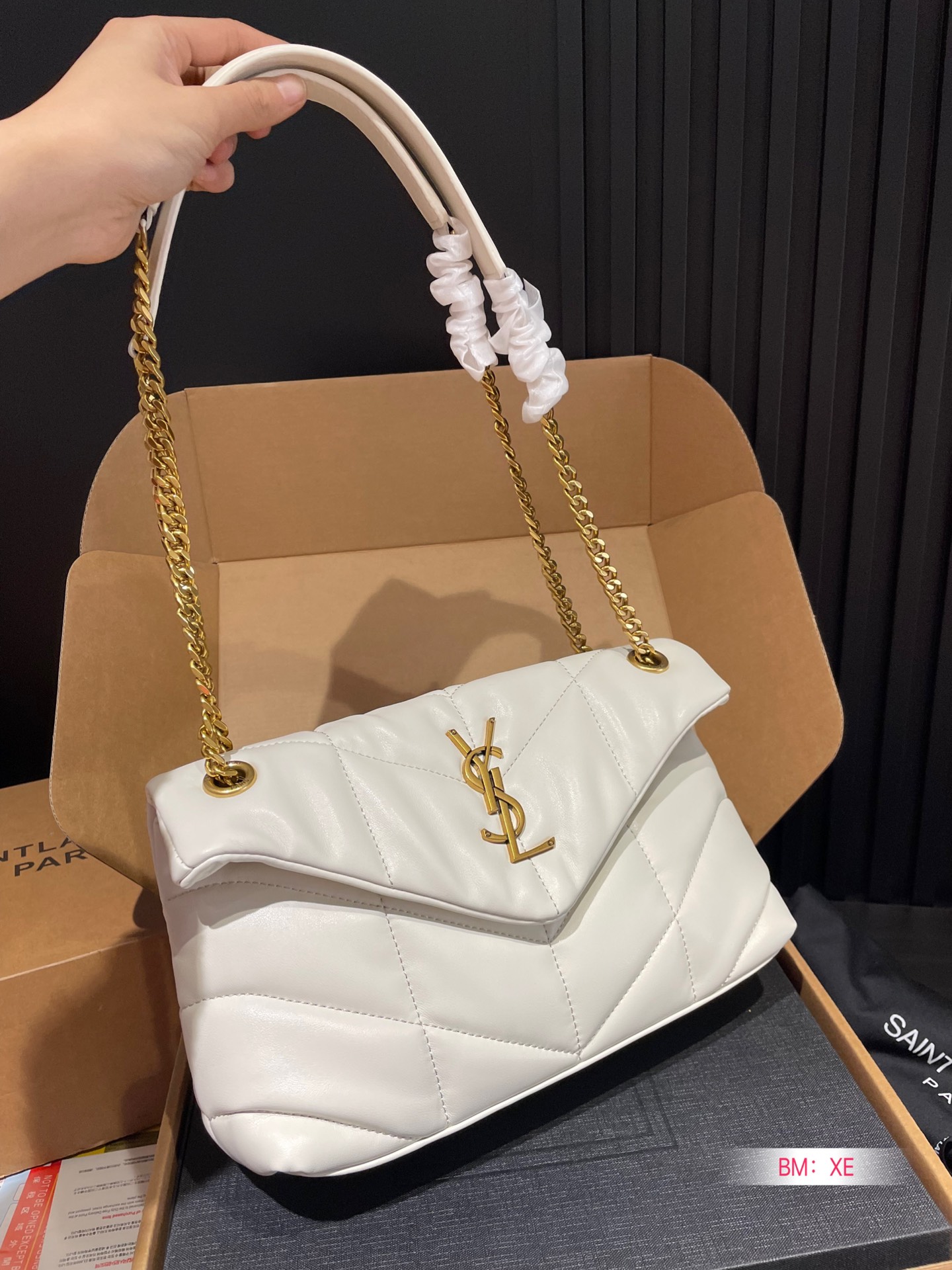 Y PUFFER SMALL SIZE BAG IN QUILTED LAMBSKIN Size: 28*17 CM - Top Club