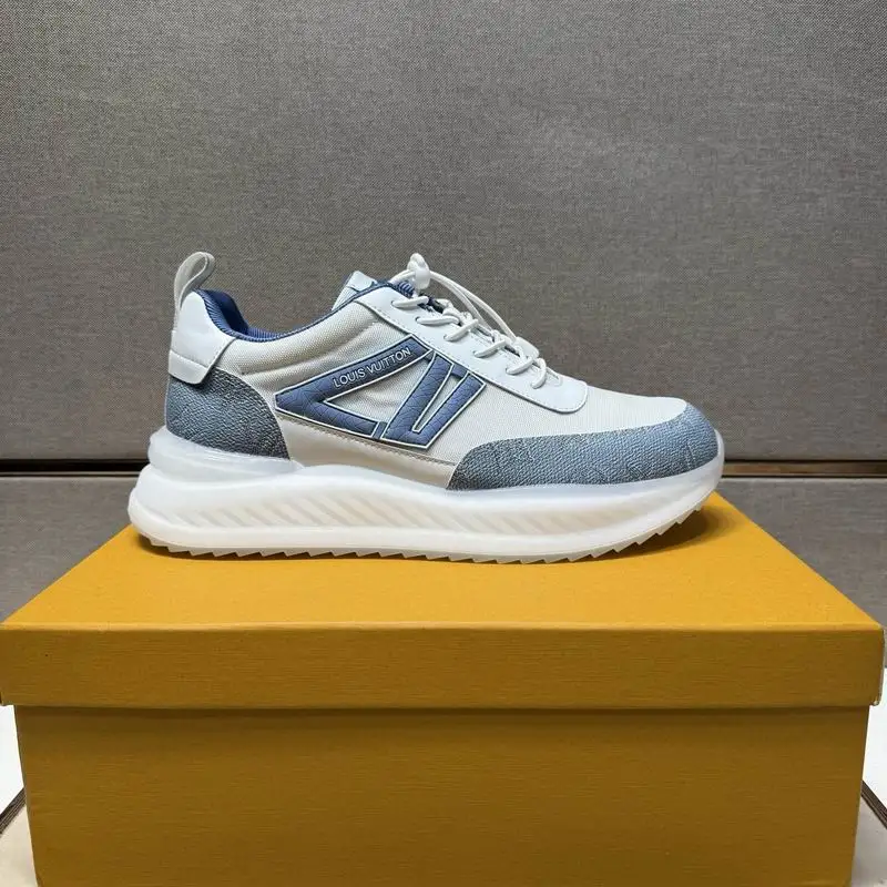 Louis Vuitton Men's Black Fashion Sneakers With Distinctive Branding - Sneaker Replica Workshop