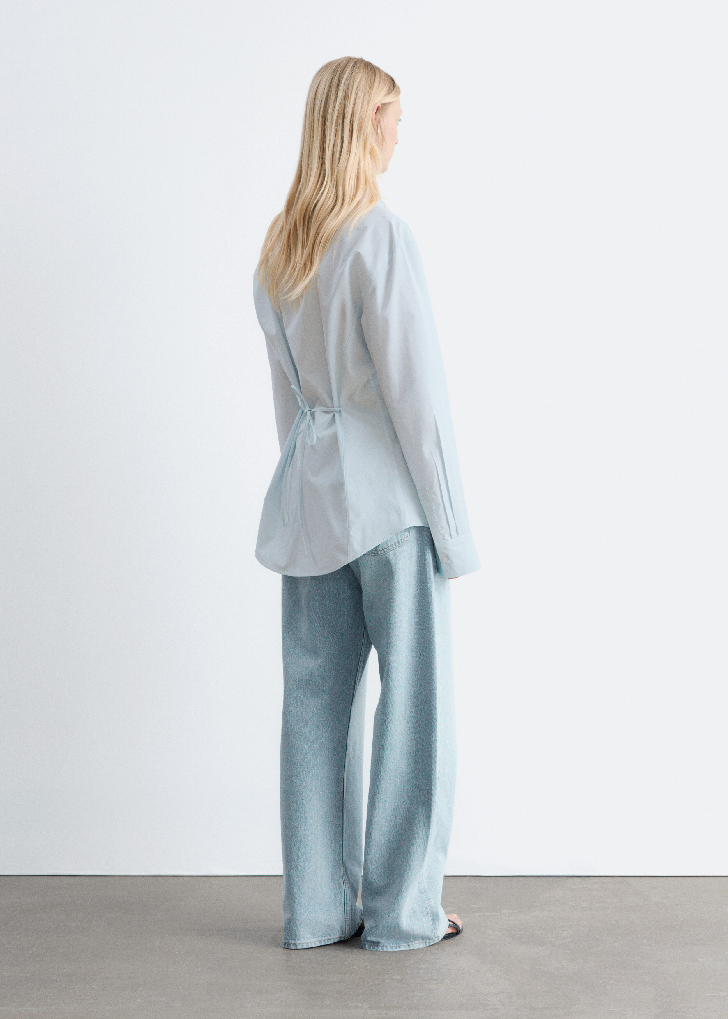 & Other Stories TAPERED COTTON SHIRT