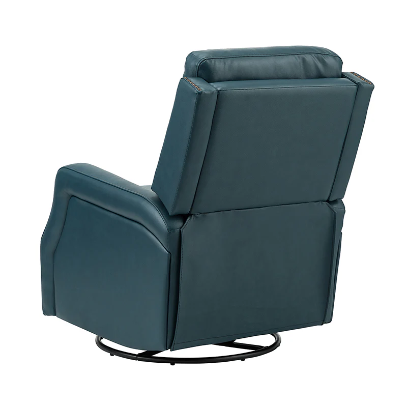 Benito 28.74" Wide Genuine Leather Swivel Rocker Recliner