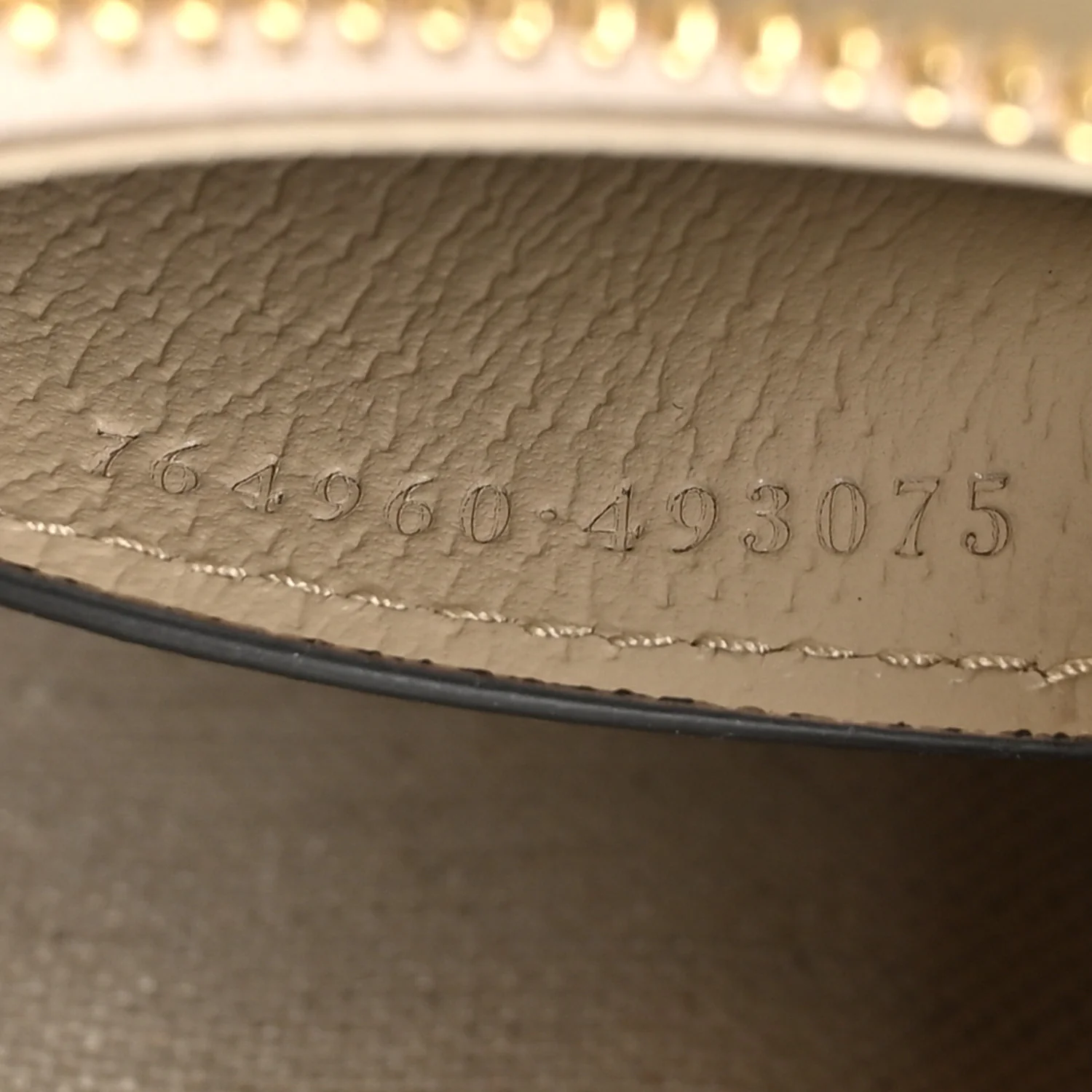 GG Supreme Monogram Textured Dollar Calfskin Web Mini Ophidia GG Handbag Beige Mystic White Oatmeal - Top Club