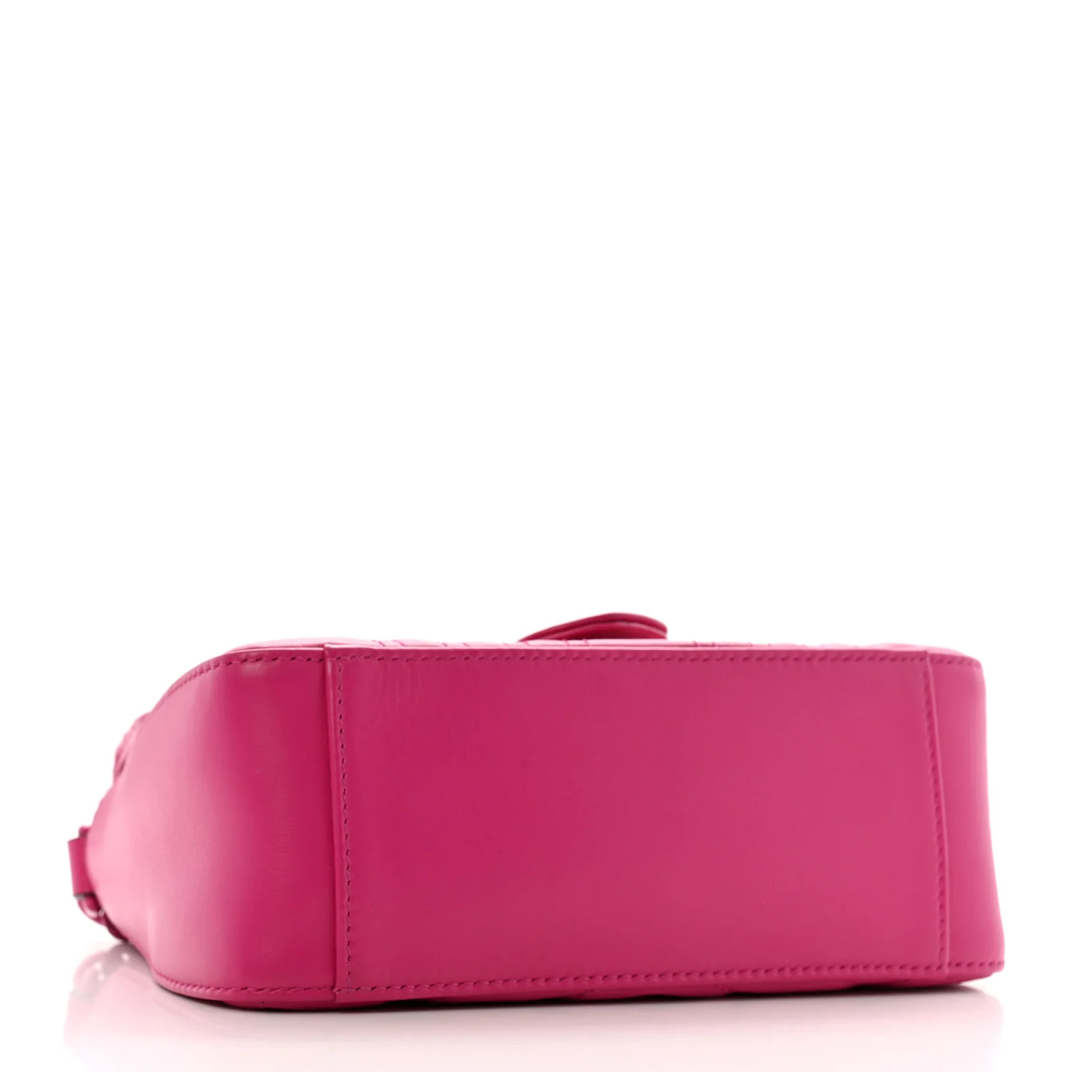 Calfskin Matelasse Monochrome Mini GG Marmont Top Handle Shoulder Bag Classic Fuxia - Top Club
