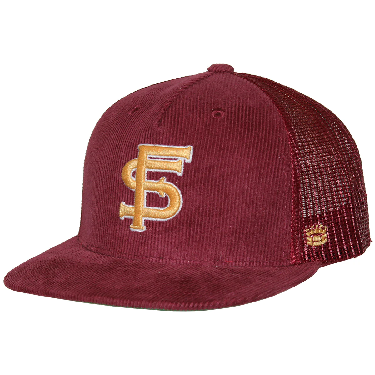 Homefield Men's Vault Interlocking FS Adjustable Corduroy Trucker - Garnet - MoB Apparel