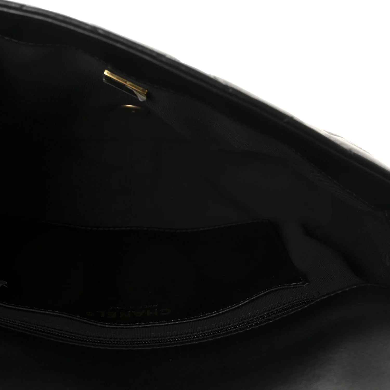 Lambskin Quilted Large CC Funky Town Flap Black - Top Club