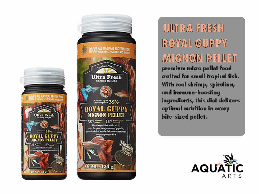 Ultra Fresh Royal Guppy Mignon Pellets – Shrimp Delight Formula