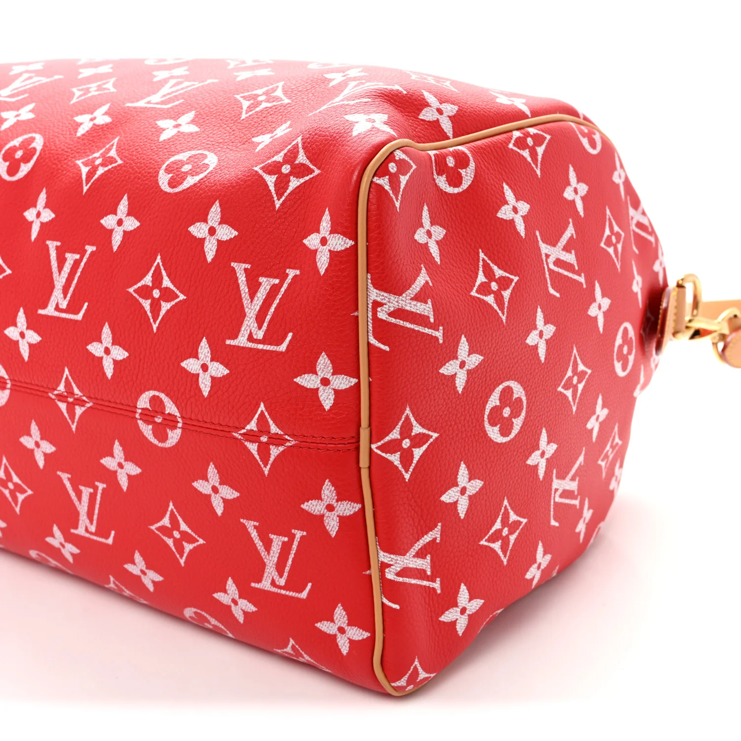 Calfskin Monogram Speedy P9 Bandouliere 40 Red - Top Club