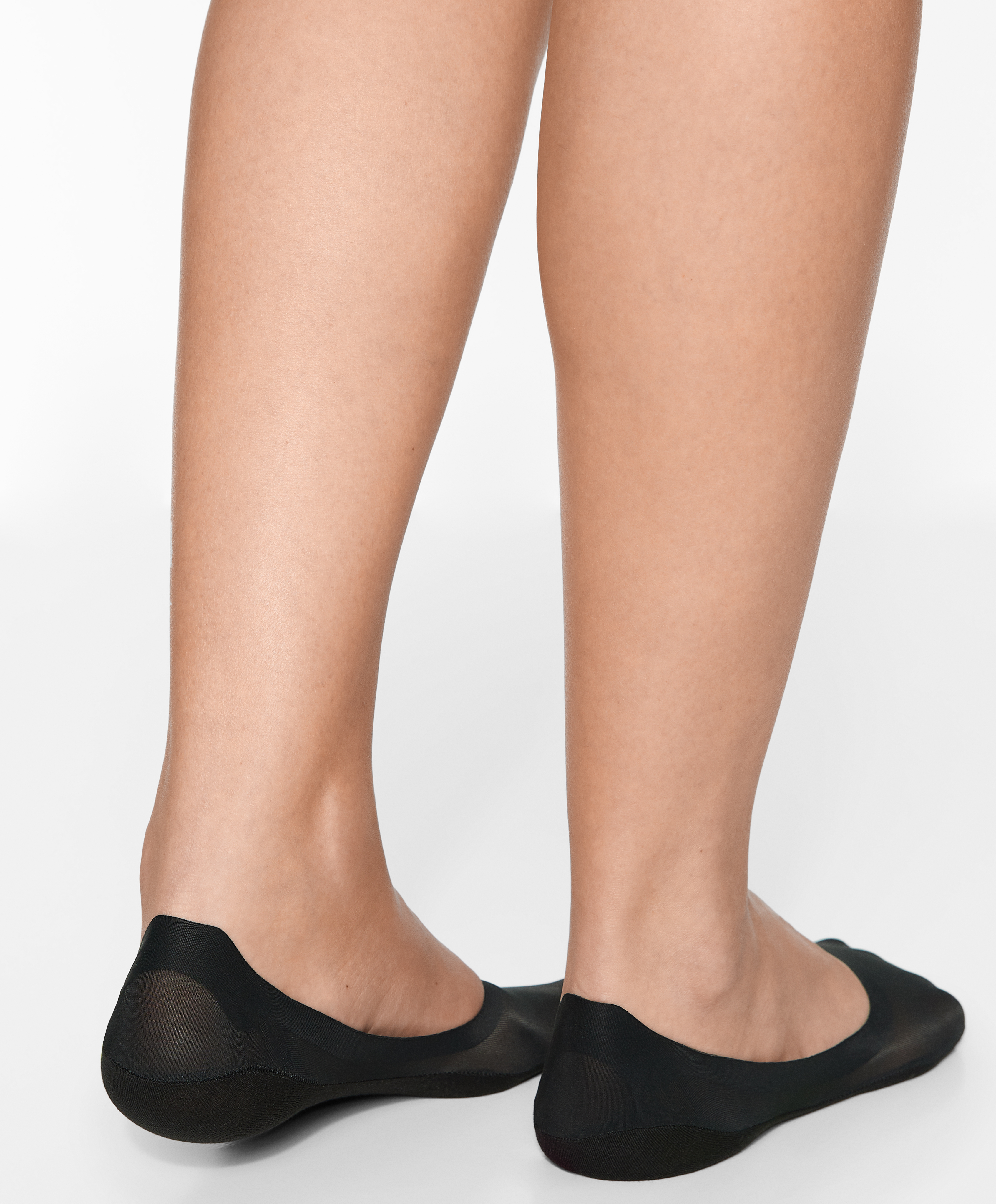OYSHO 2 pairs of medium-cut invisible socks with microfibre