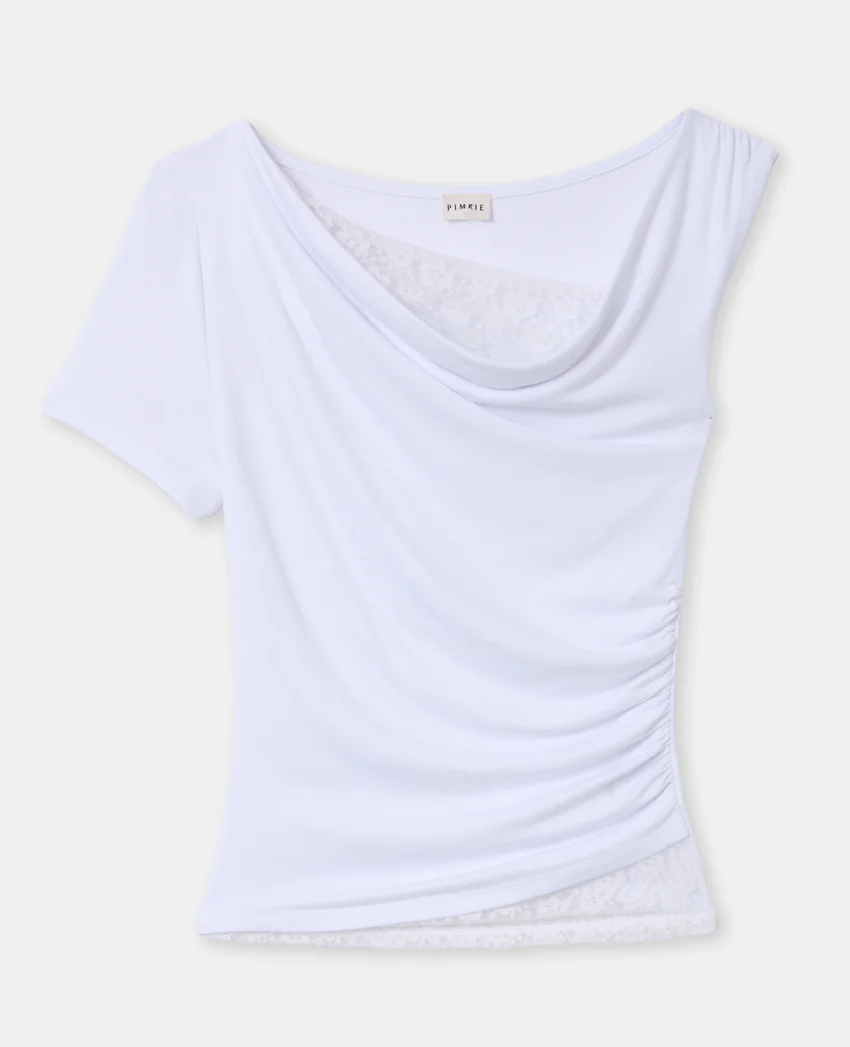 Pimkie T-shirt asymétrique avec dentelle