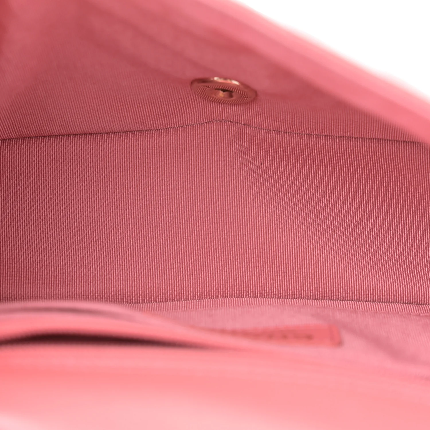 Calfskin Chevron Quilted Mini Statement Flap Pink - Top Club