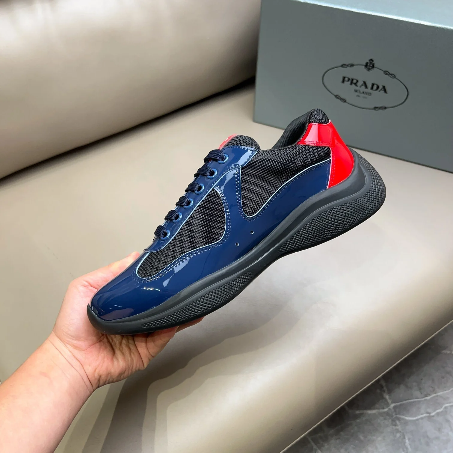 Prada Unisex Sneakers Luxury Fashion Sneakers - Sneaker Replica Workshop