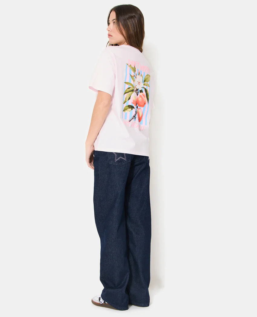 Pimkie T-shirt oversize avec print poitrine et dos