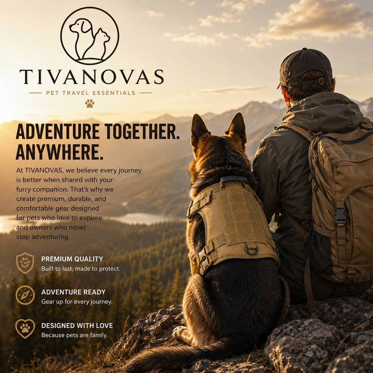 TIVANOVAS Tactical Dog Harness